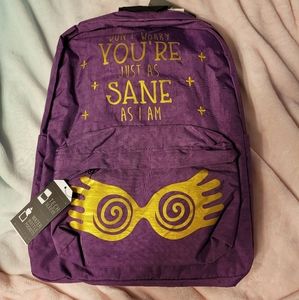 Harry Potter Luna Lovegood backpack NWT